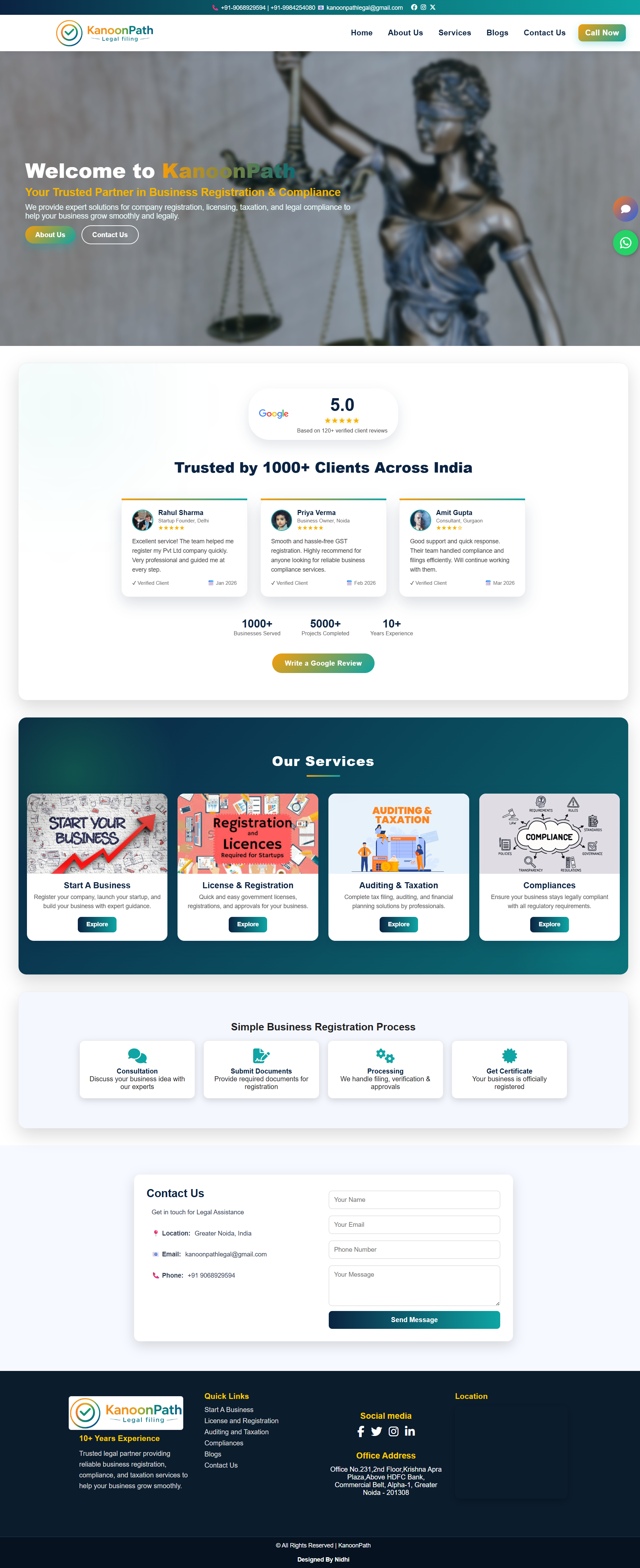 Legal & Advocates Website