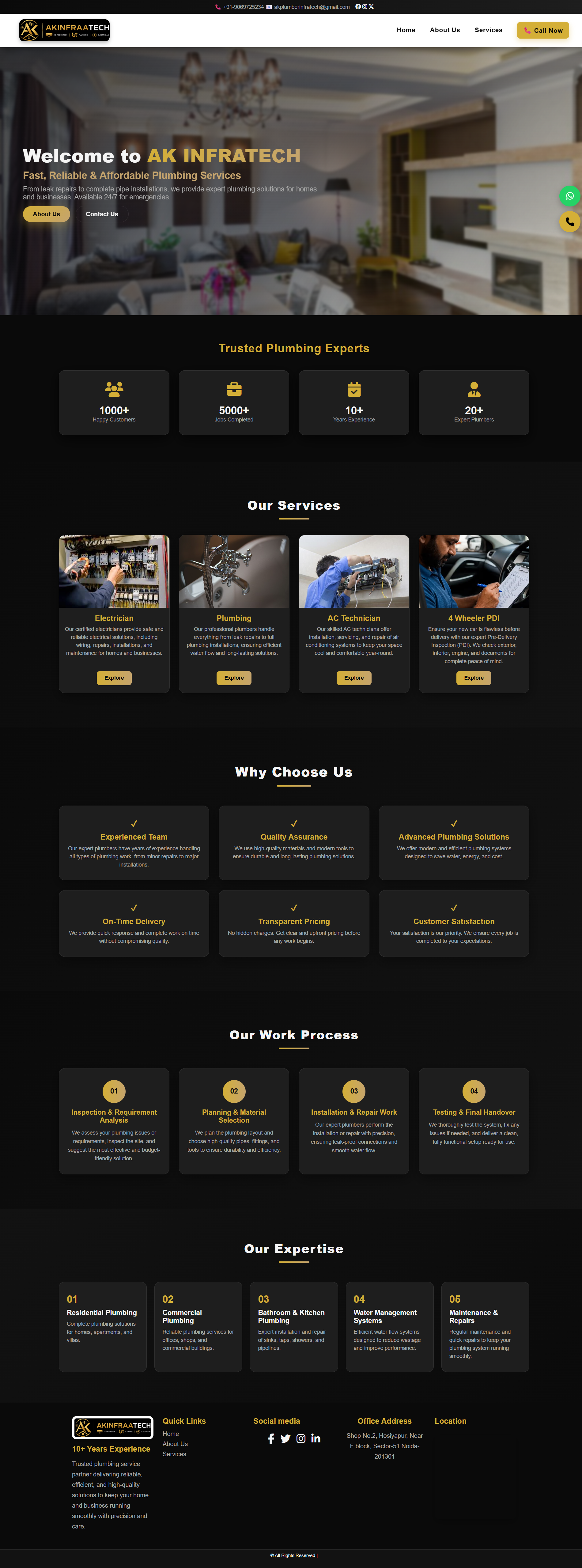 Technician Services Website